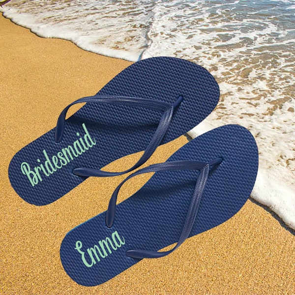 Bridesmaids Flip Flops Decals, Flip Flop Decals, Maid of Honor Flipflops, Will You Be My Bridesmaid, Personalized bridal party gifts