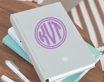 Monogram Decal Stickers for Female 2024 Graduates, Bible Study Journal Notebook Stickers