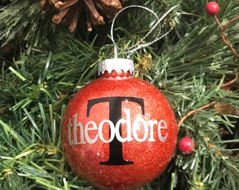 Boys Personalized Ornament, Girls Christmas Tree Ornament, Personalized 1st Xmas Baby Ornaments, 2024 Shatterproof Acrylic  Dated Ornament