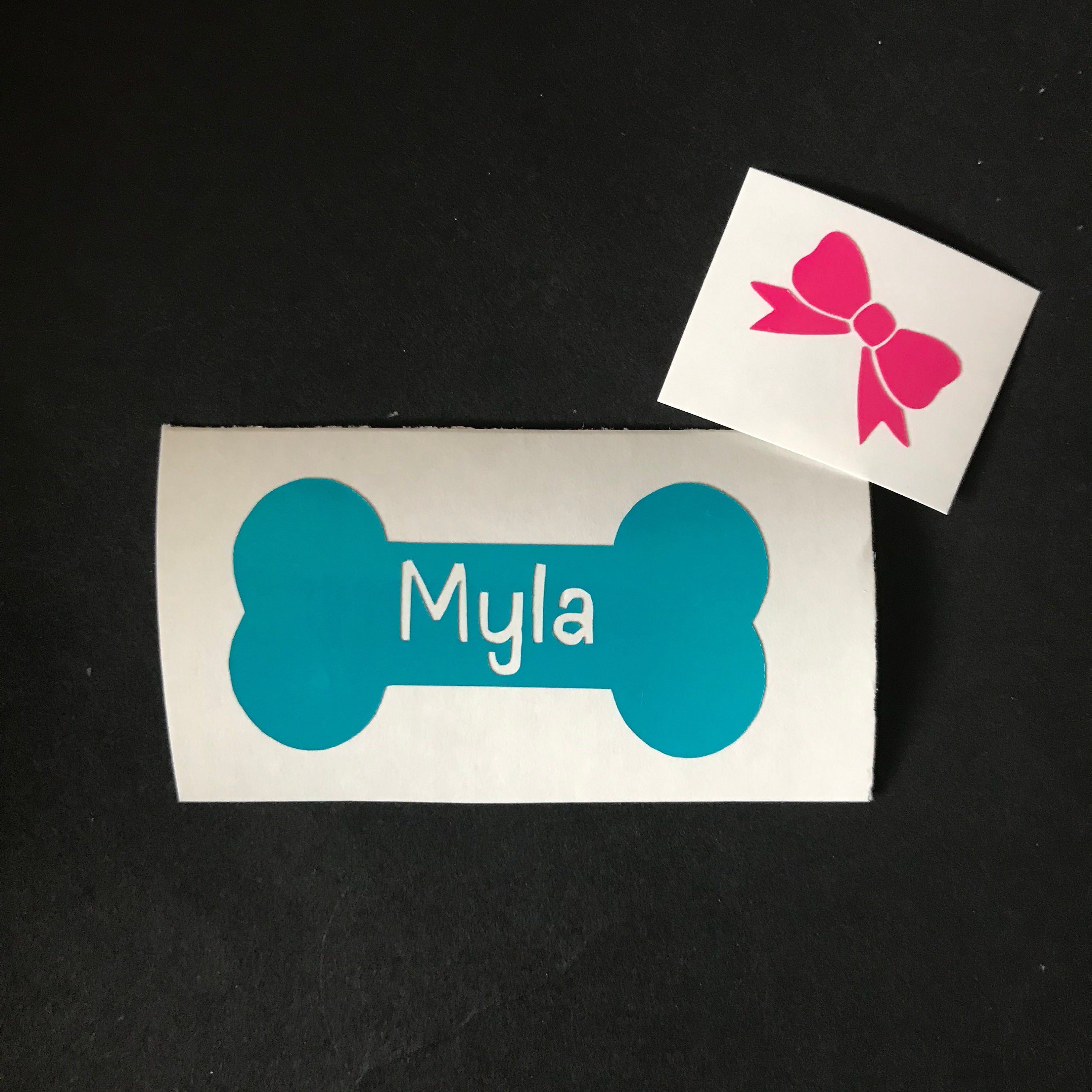 Dog Decal Sticker Dog Food Container Label Water Bowl Decal Etsy Canada