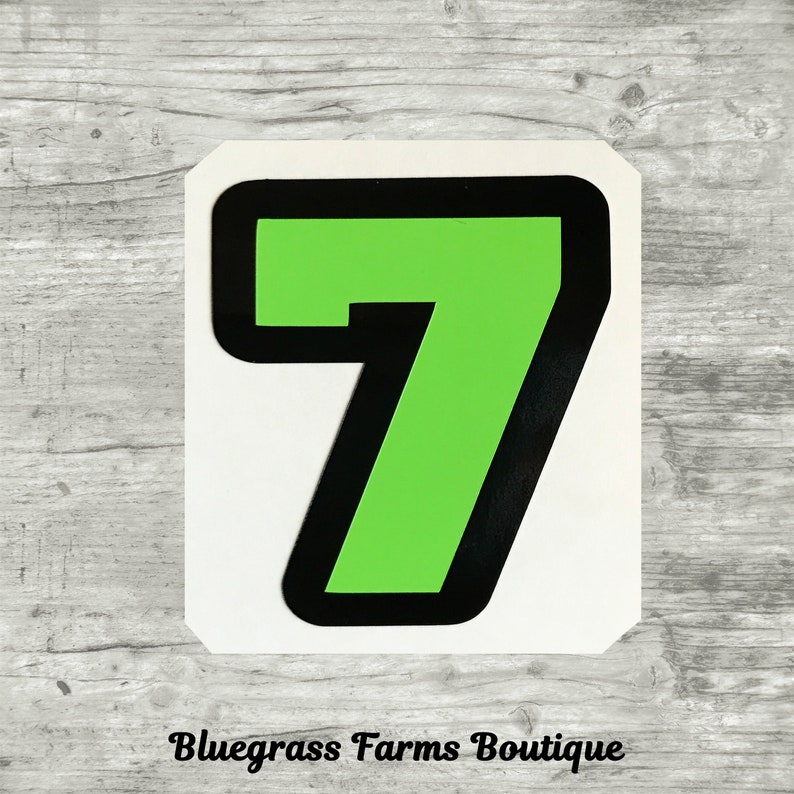 Helmet Decal Stickers Helmet Number Decals for Baseball Etsy