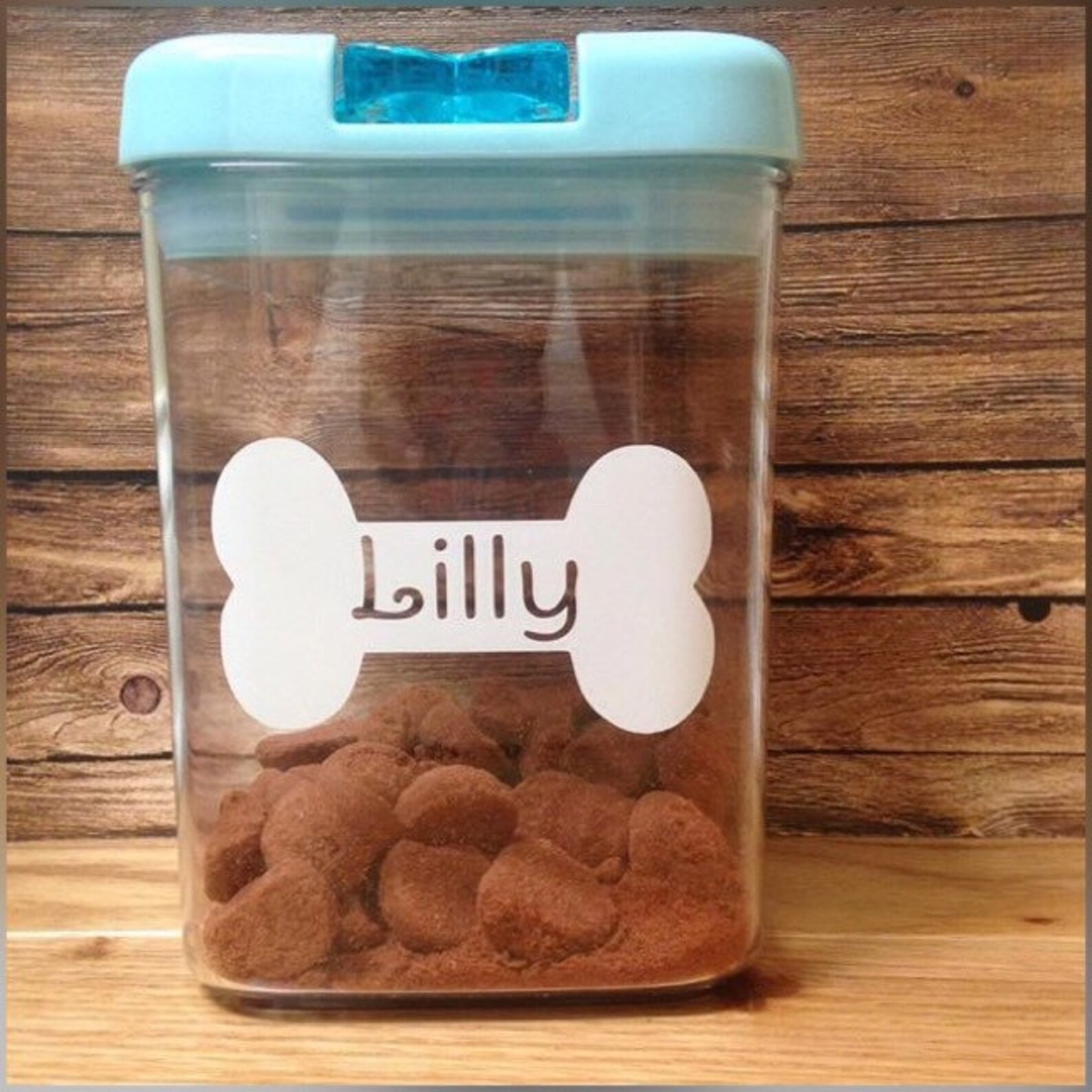 Dog Food Treat Storage Container Vinyl Decal Personalized New Etsy