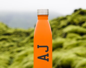 Name decal boys water bottle personalized boys tumbler sport themed stickers