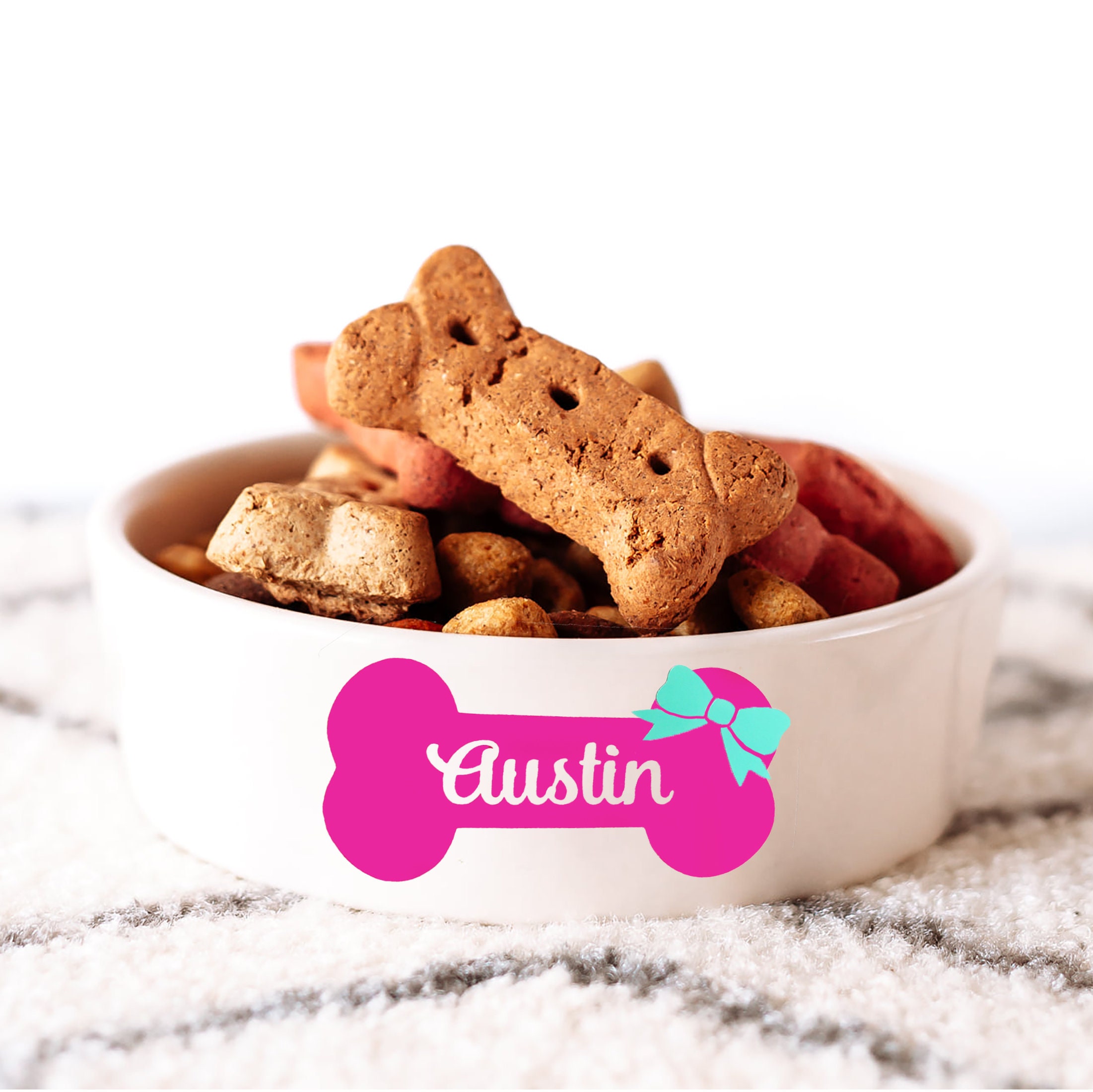 Dog Decal Sticker Dog Food Container Label Water Bowl Decal Etsy Canada