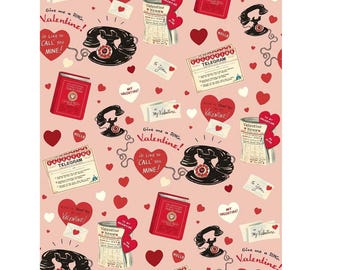 Cavallini & Co. Valentine Message Poster, Archival Paper, Matte Print, 5 Pack