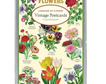 Cavallini & Co. Language of Flowers Vintage Postcard Set, Assorted