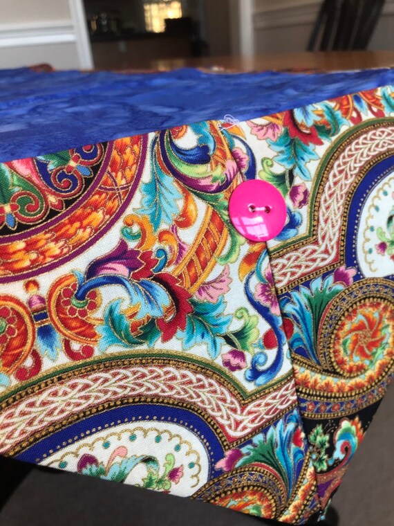 Blue Paisley Table Runner