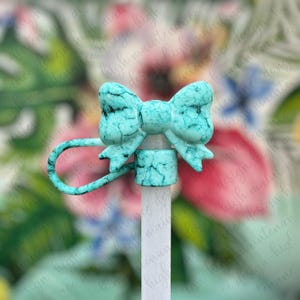 Silicone Straw Topper | Stanley Straw Topper | Turquoise Straw Topper | Bow Straw Topper | Western Straw Topper | Croquette Straw Topper |