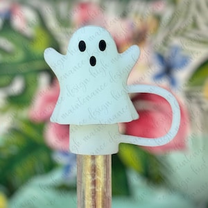 Straw Topper | Stanley Straw Topper | Halloween Straw Topper | Glow In The Dark Straw Topper | Ghost Straw Topper | 3D Straw Topper