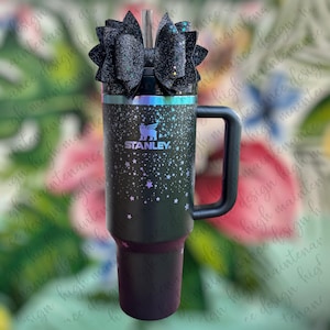 Black Chroma Stanley | Galaxy Laser Engraved Stanley | Laser Engraved Stanley Tumbler | Laser Engraved Tumbler |