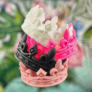 Krone Stiefel | Krokette Rosa | 3D Crown Stiefel | Silikon Stanley Boot | Staley Zubehör | Becher Zubehör | Prinzessin Boot