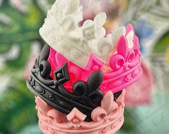 Crown Tumbler Boot | Croquette Pink | 3D Crown Tumbler Boot | Silicone Stanley Boot | Staley Accessory | Tumbler Accessory | Princess Boot