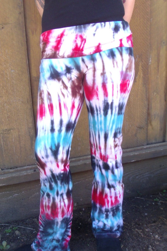 Items similar to Brand New Tie Dyed Yoga Pants-Size Large in Jrs on Etsy