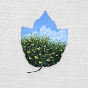 Maple Leaf Art Print: Nature-Inspired Landscape Artwork