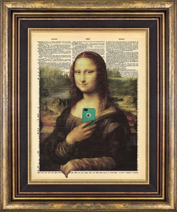 Iphone Iphona Lisa Mona Book Page Art Vintage Dictionary Image 0