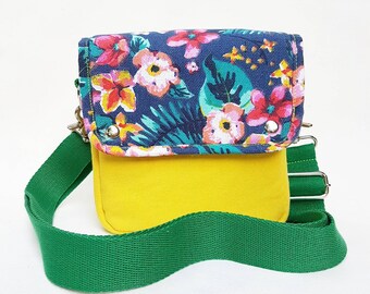 Toy Camera Bag, Instax Bag, Camera Bag, Sling Bag, Floral Bag, Canvas Bag, Canvas Camera Bag, Lomography Bag, Polaroid Bag