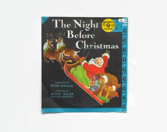 Vintage The Night Before Christmas Golden Record