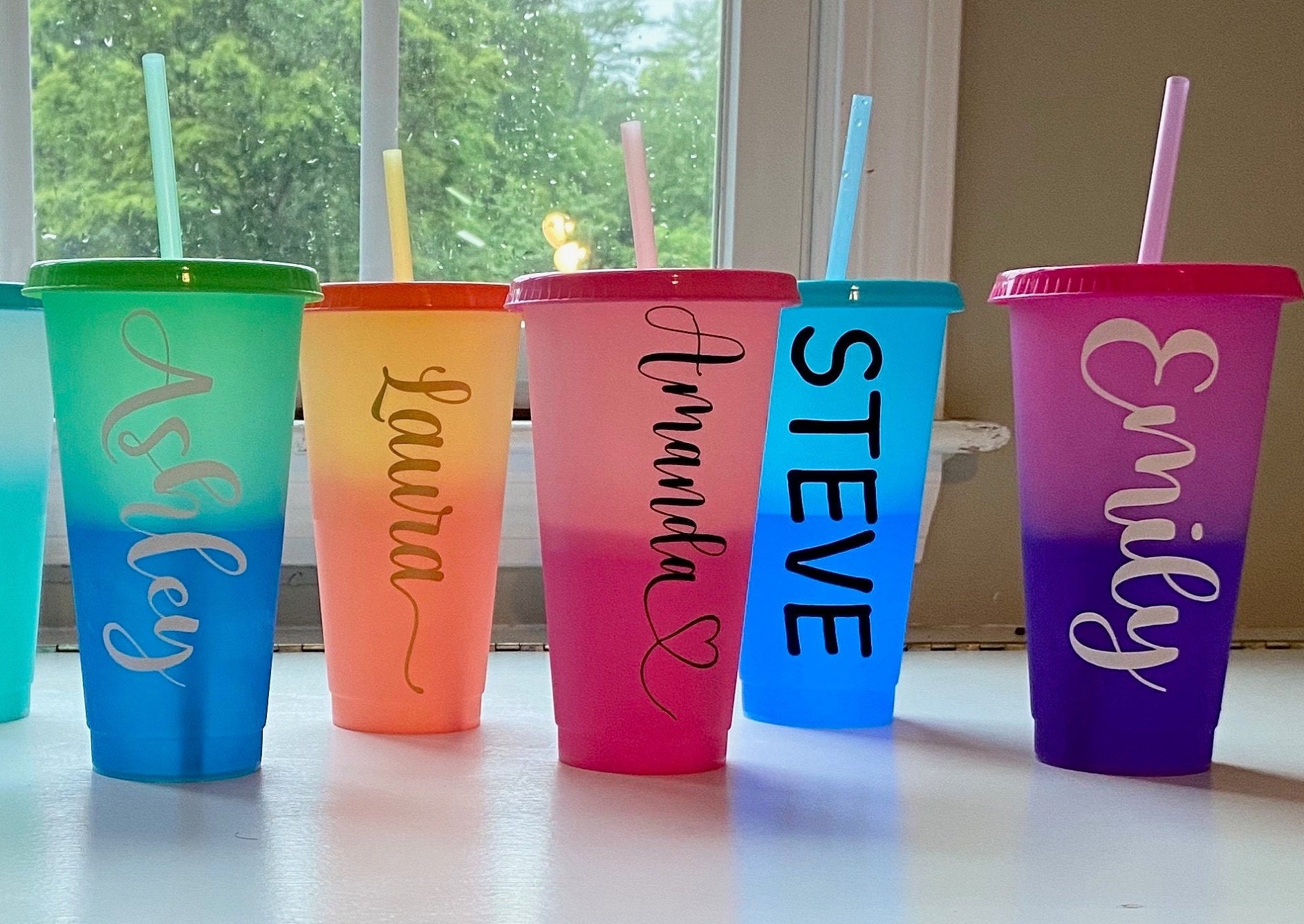 Personalized Color Changing Cold Cups Color changing cups Etsy