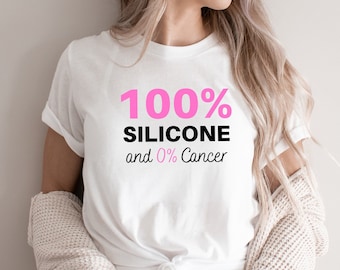 100% Silicone and 0 Percent Cancer Breast Mastectomy Unisex T-Shirt