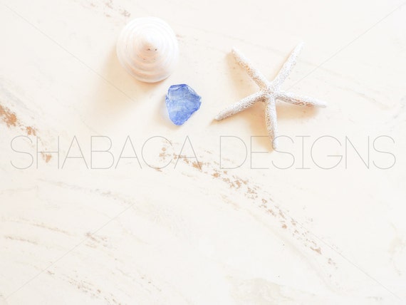 Beach Ocean Starfish Shell Seaglass Mockup Styled Stock Photo Beach Ocean Starfish Shell Seaglass Mockup Styled Stock Photo