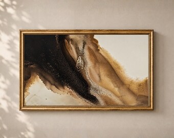 Elegant Abstract Frame TV Art: Neutral Minimalist Decor Digital Download