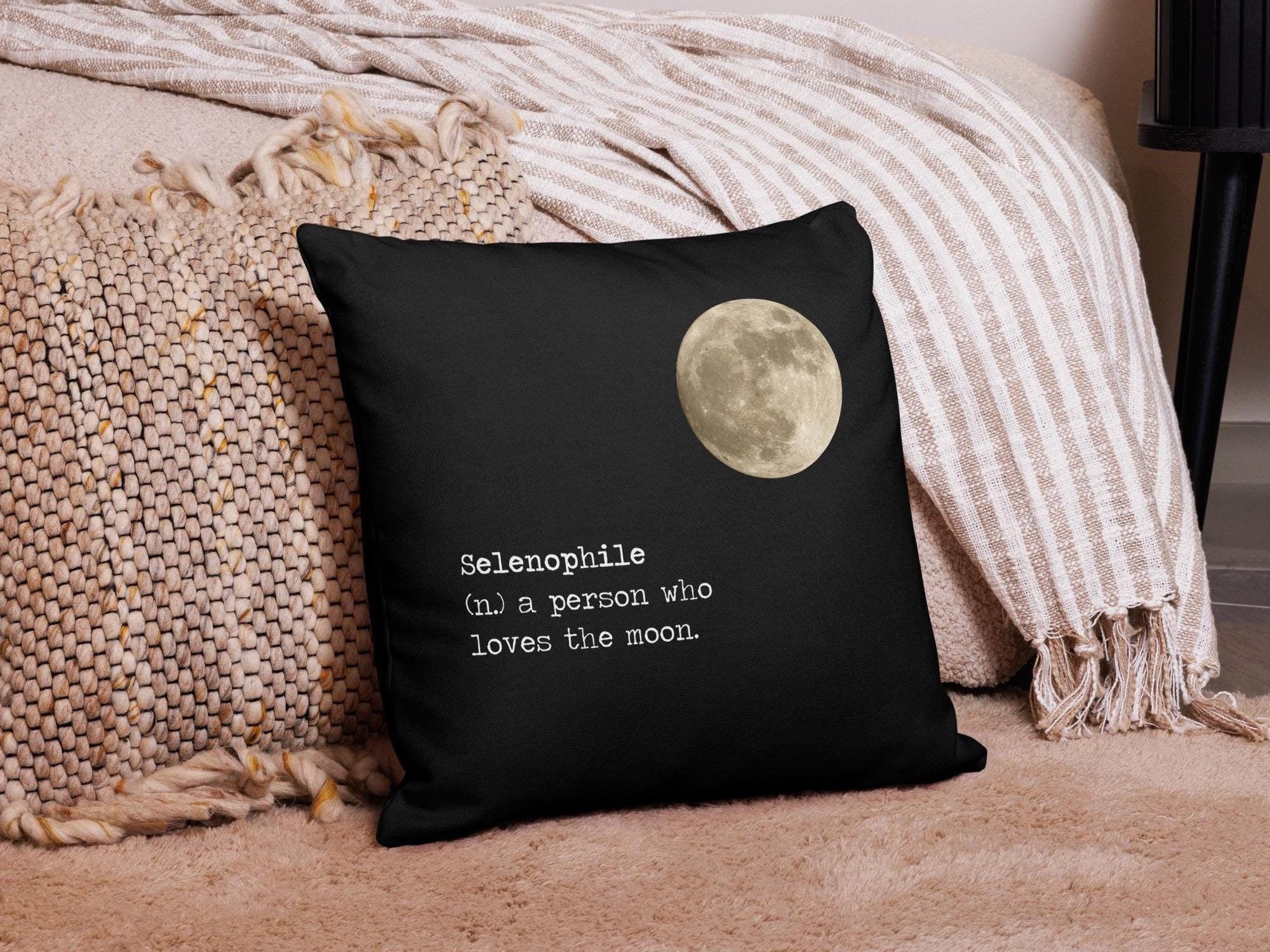 Full Moon Pillow Moon Phase Galaxy Astrology Stars Tarot Zodiac Throw Pillow Home Decor Accent Cushion Selenophile Quote Astronomy Pillow Etsy