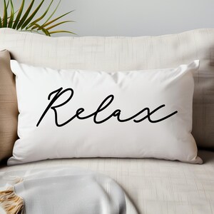 Relax Decorative Cozy Throw Pillow Bedroom Decor Accent Modern Pillow Boho Pillow Farmhouse Pillow Stylish Pillow Accent Pillow Home Decor