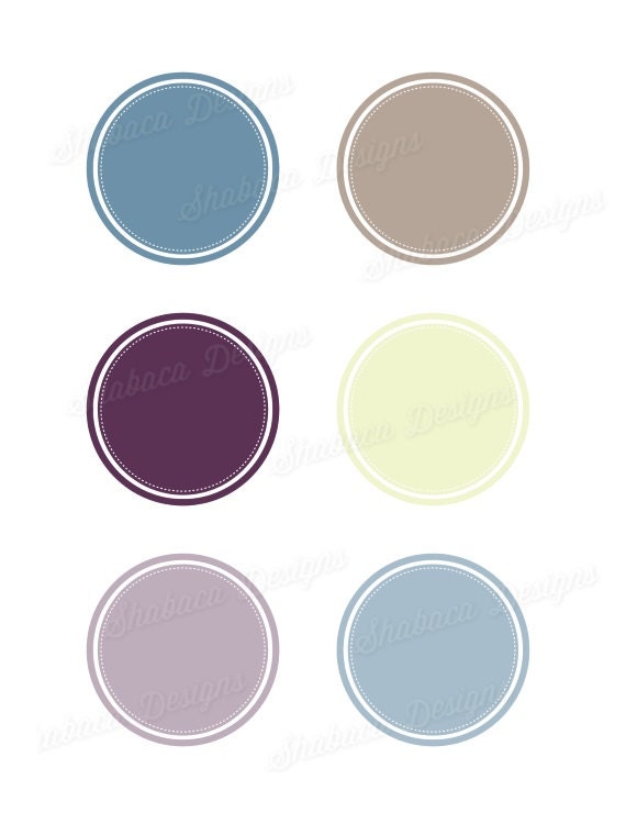 Logo Design Circle Frames Set Of 6 Png And Vector Diy Logo Etsy