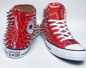 red bandana chuck taylors