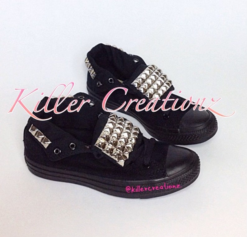 silver studded converse
