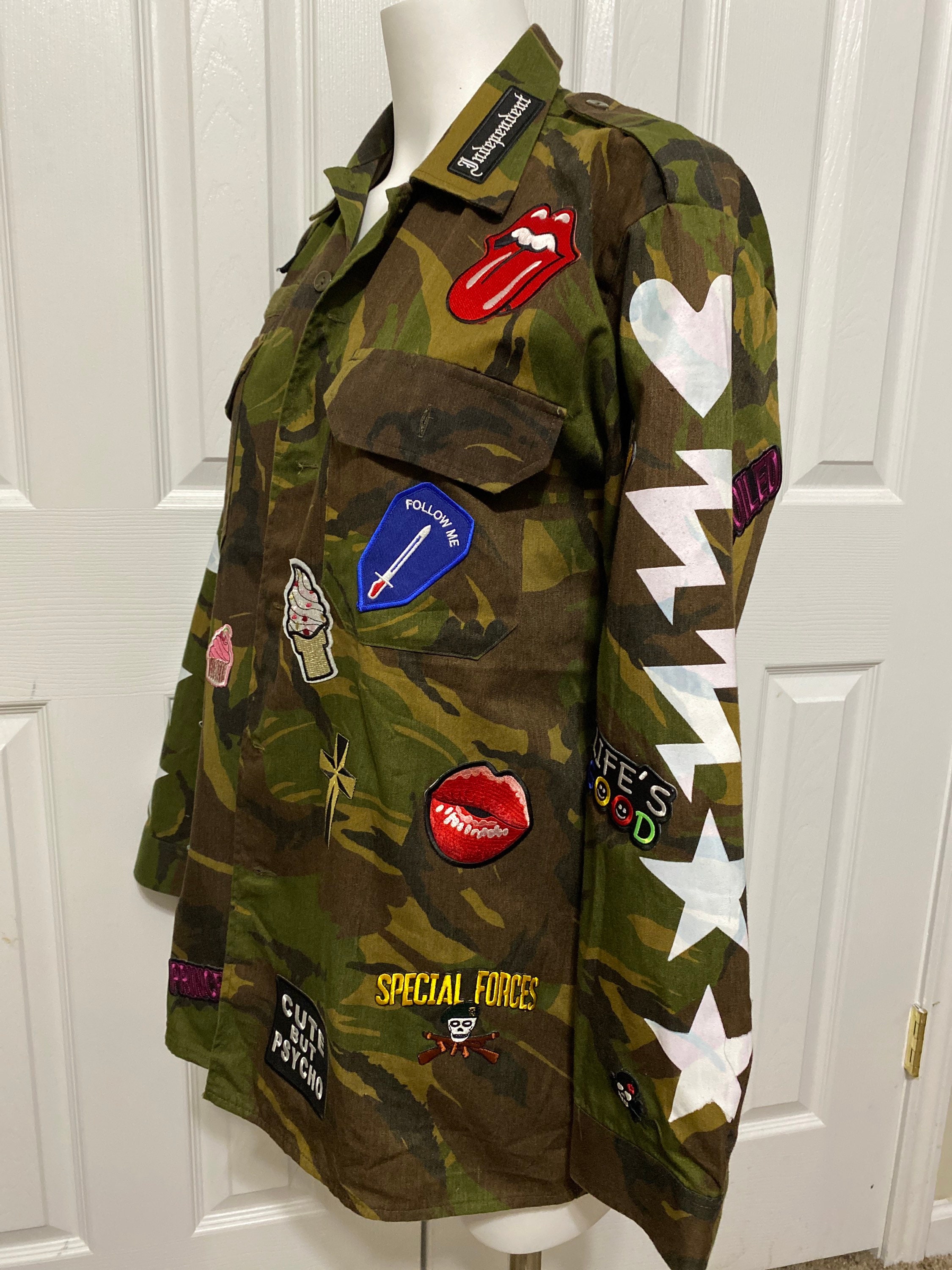 Smurfillionaire Forbes - Hand-Painted Camo Jacket