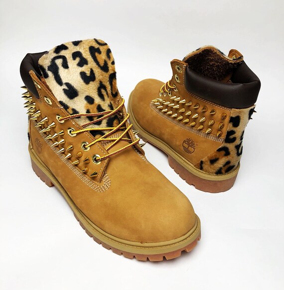 spiked timberland boots