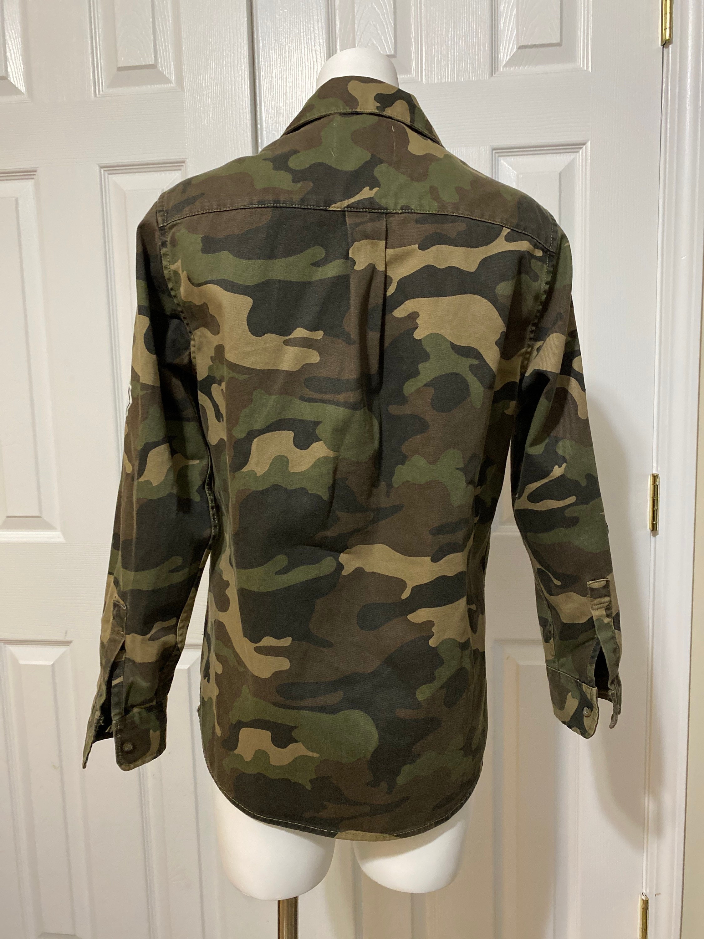 Customized Army Jacket with patches Camo Camouflage Woodland Etsy