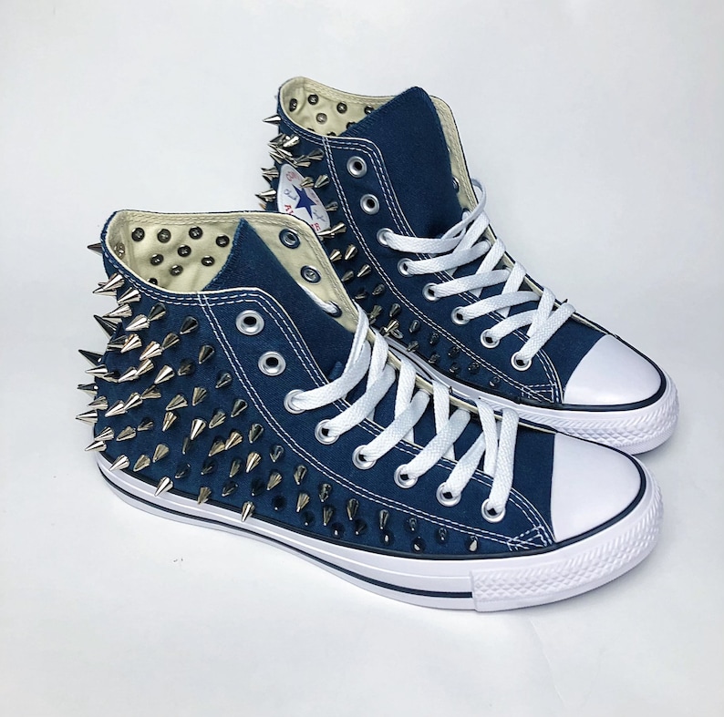 converse high top silver
