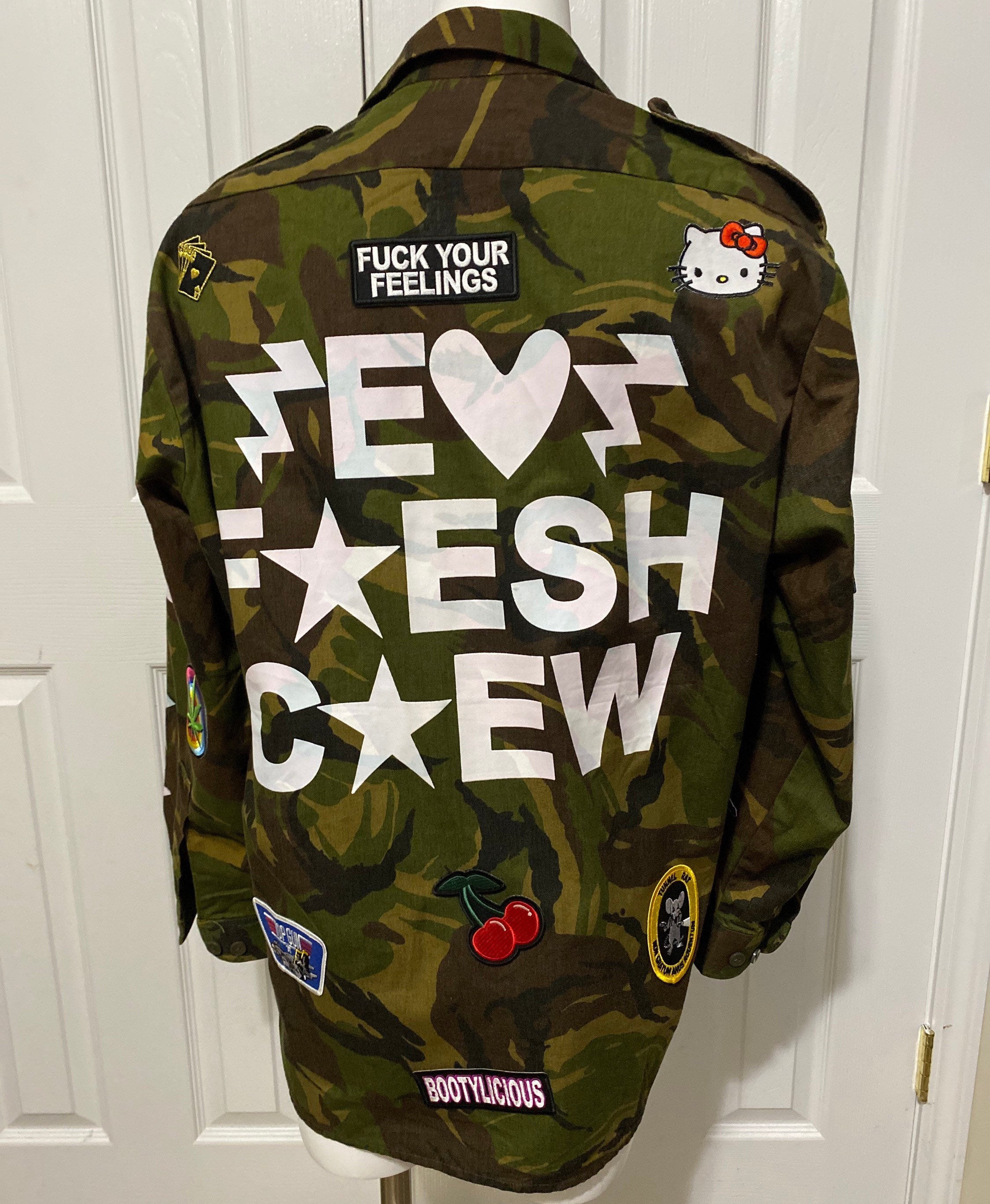 Customized Dead Fresh Camouflage Jacket Custom Army Etsy