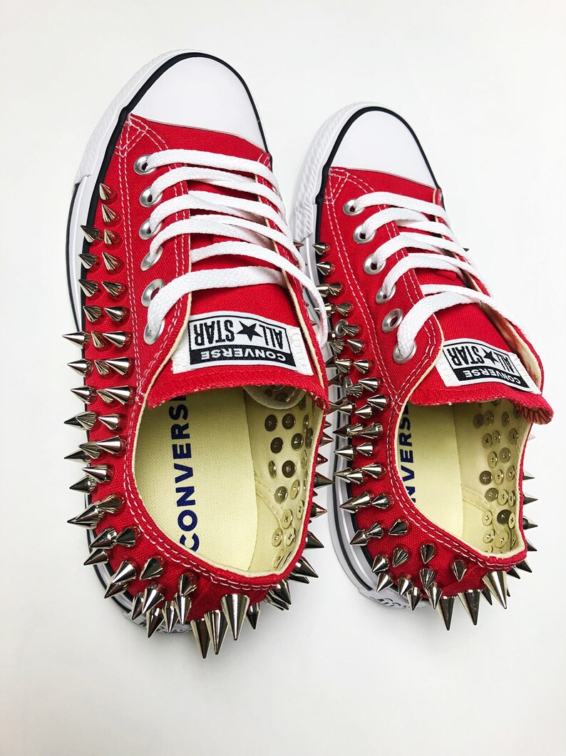 Spiked low top Converse Shoes ANY SIZE/COLOR made to order