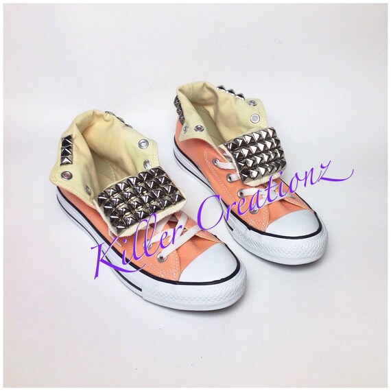 peach colored converse
