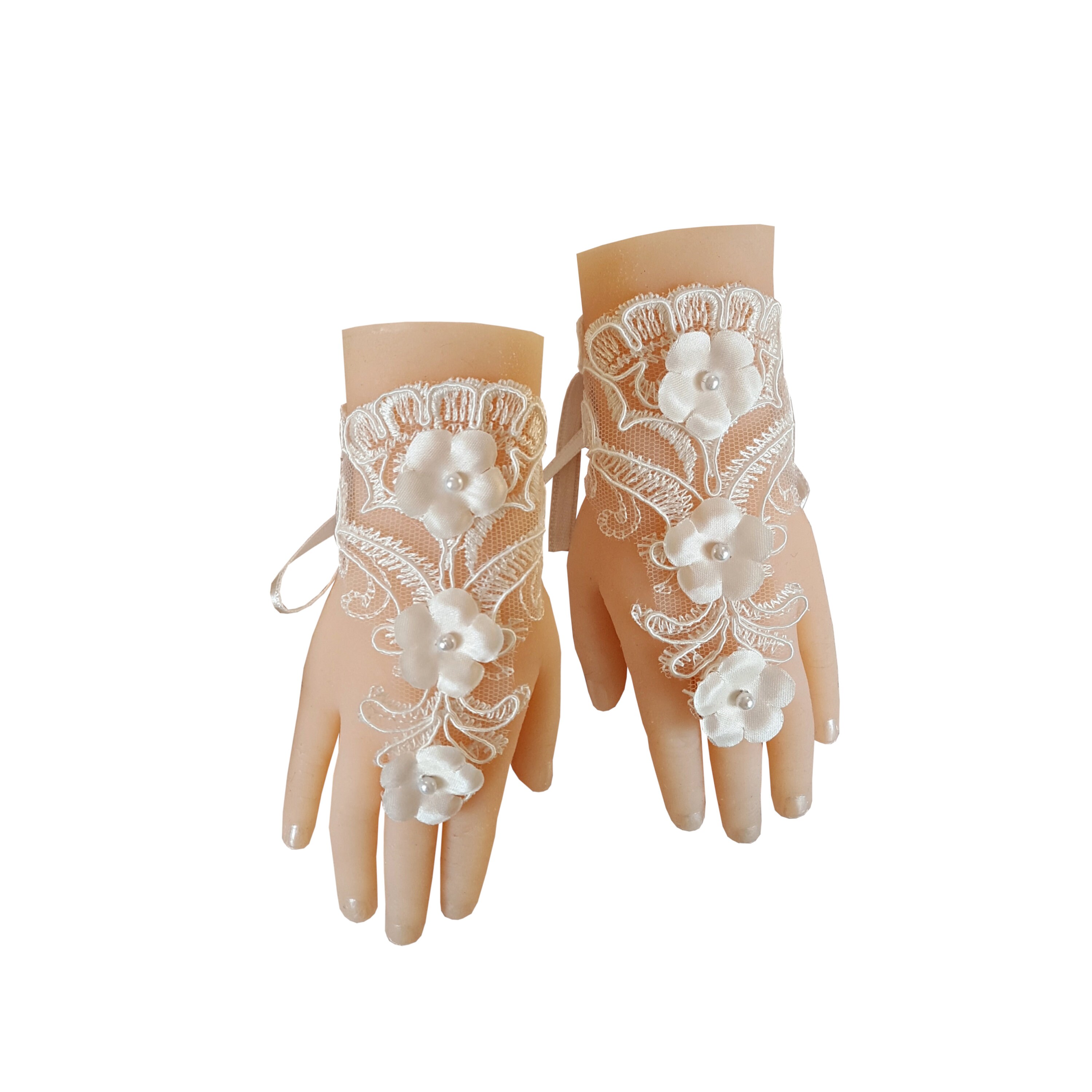 flower girl lace gloves