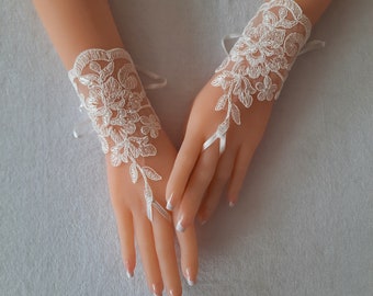 Wedding Gloves, Wedding, Bridal Gloves, Fingerless Gloves, Ivory, Wedding accessories bridal accessory victorian wedding lace gloves wedding