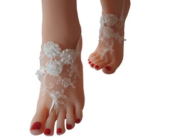 Elegant Embroidered Lace Wedding Shoes for Beach Weddings - Perfect Gift for bridesmaids