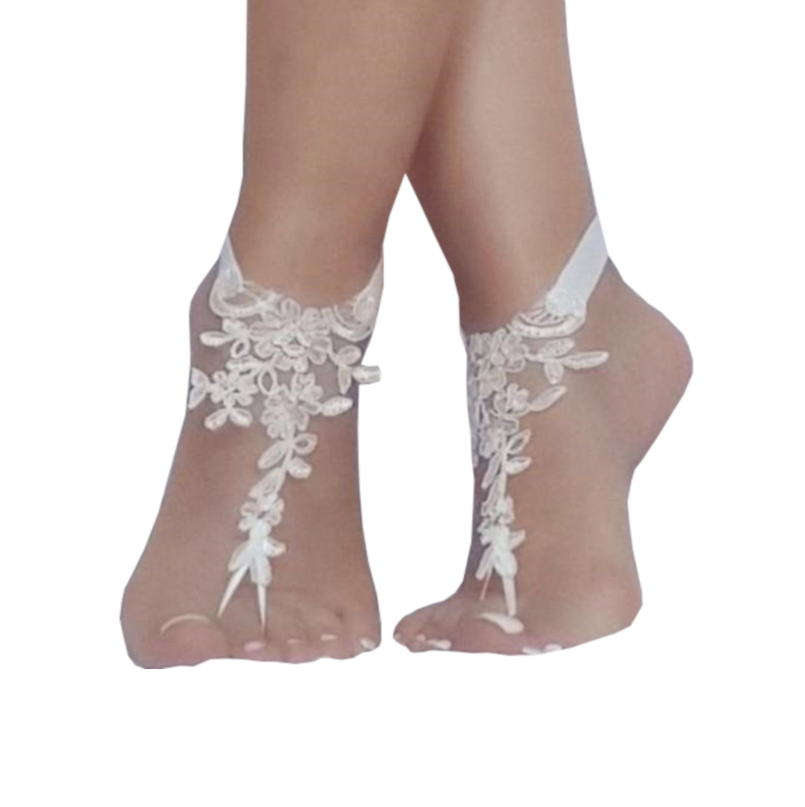 lace sandals for wedding