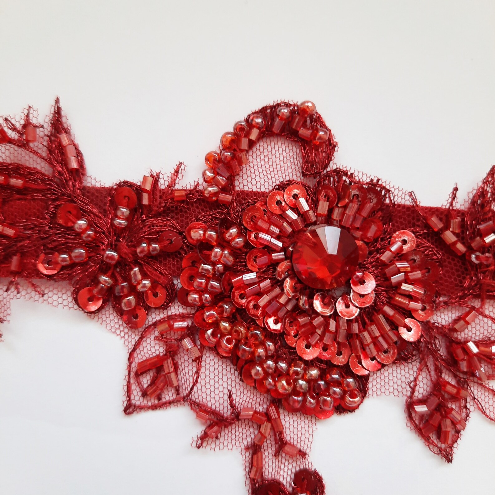 Blood red bridal garter belt wedding garter garter bridal Etsy