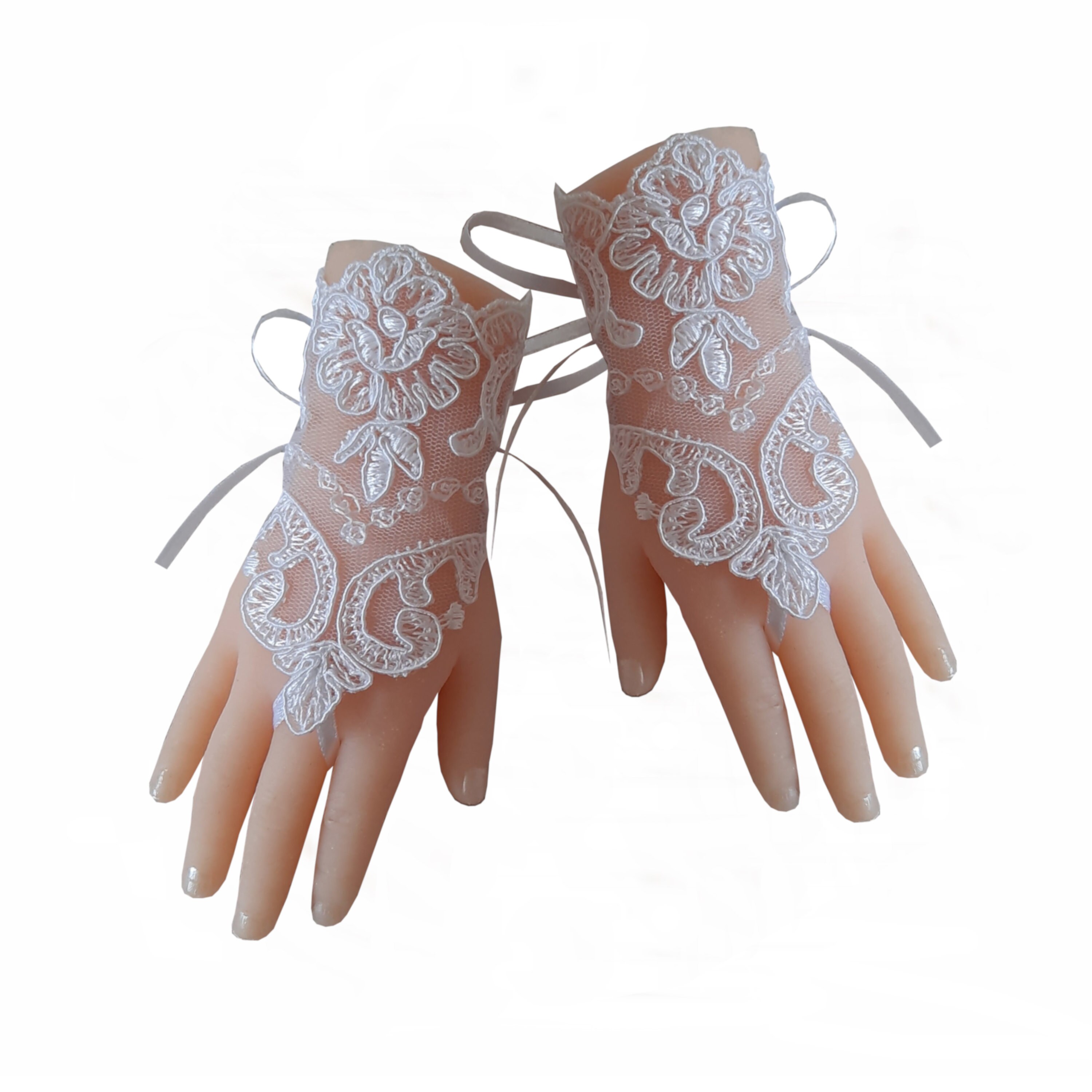 Flower girl white gloves bridesmaid gift kids glove child Etsy