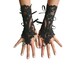 Black or ivory lace gloves french lace  bridal  lace wedding fingerless gothic gloves black camarilla  burlesque  vampire glove guantes 250 