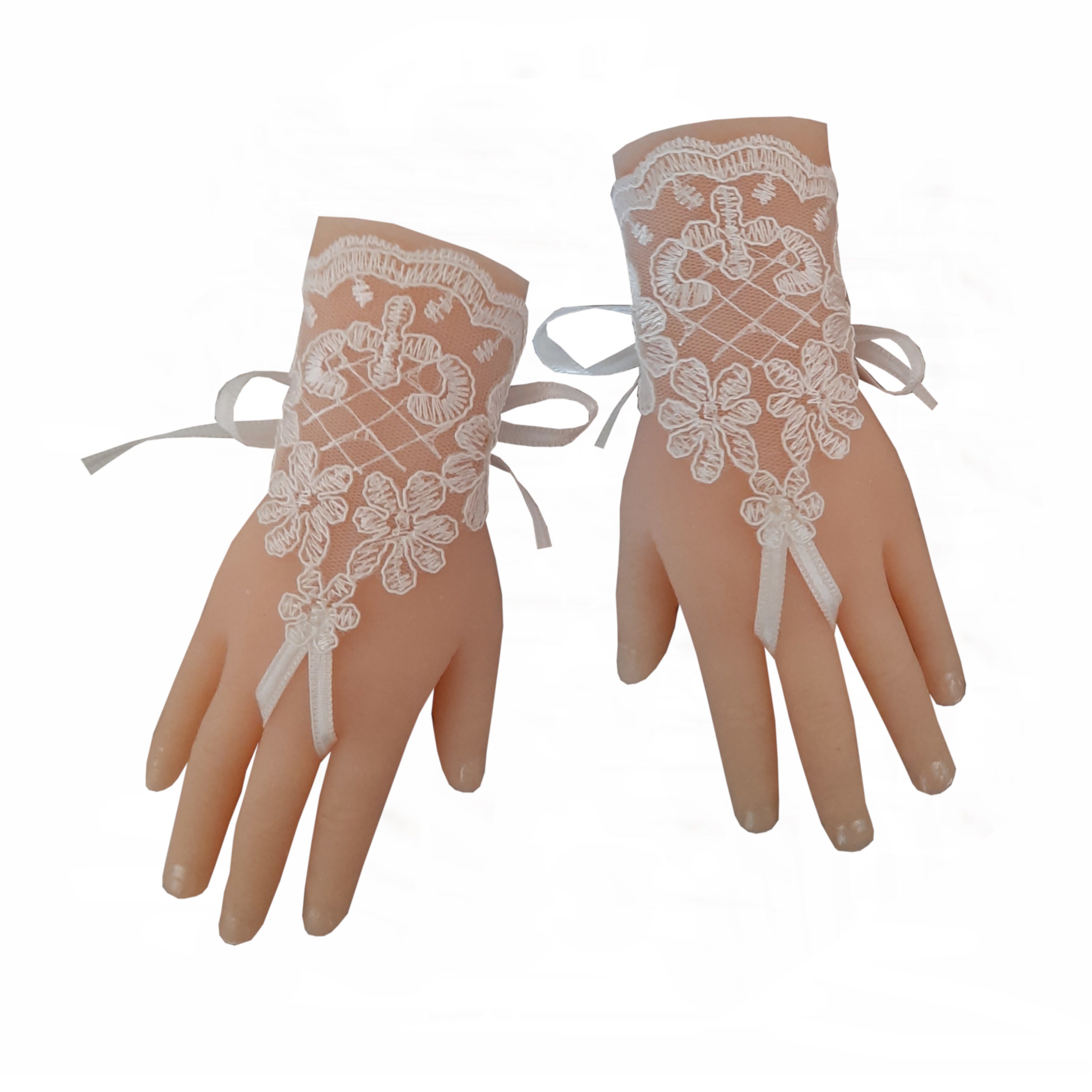 flower girl lace gloves