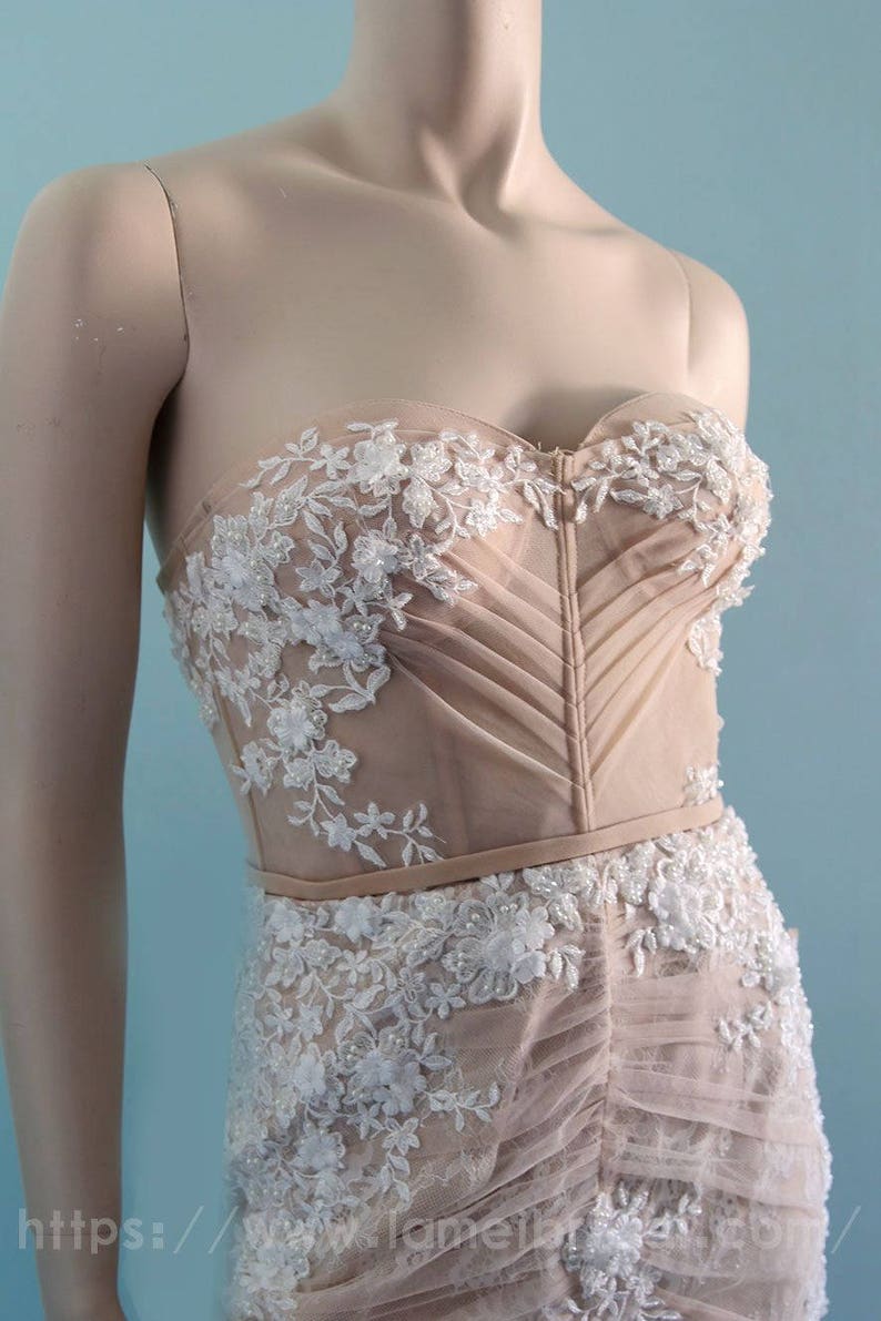 White Trumpet Dress