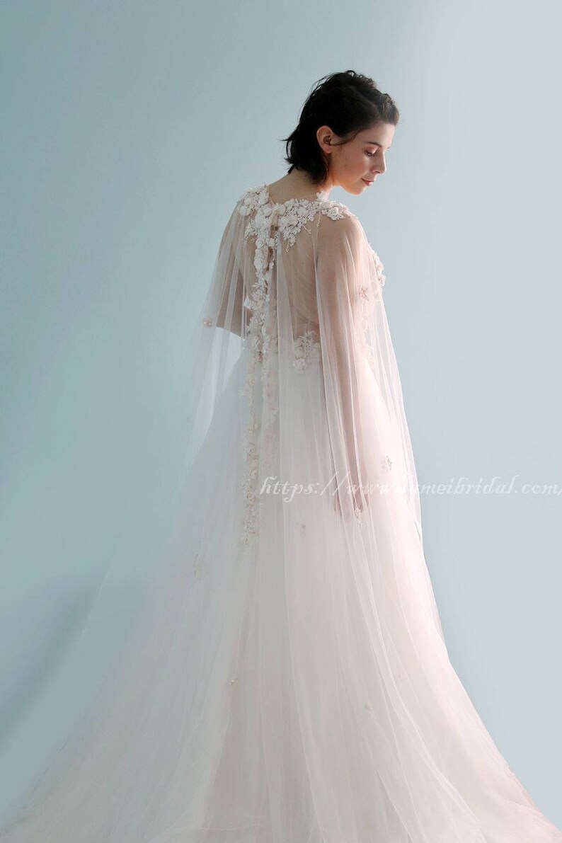 Amazing Romantic Elegant Princess Style Flower Wedding Dress Etsy