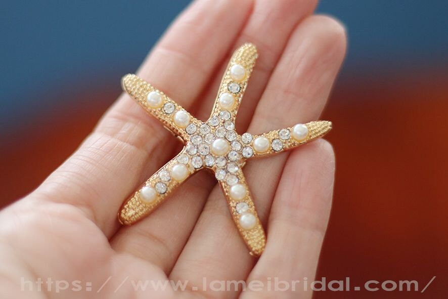 Starfish Hair Clip Branchesand Hair Pin Accessories Starfish Pearl