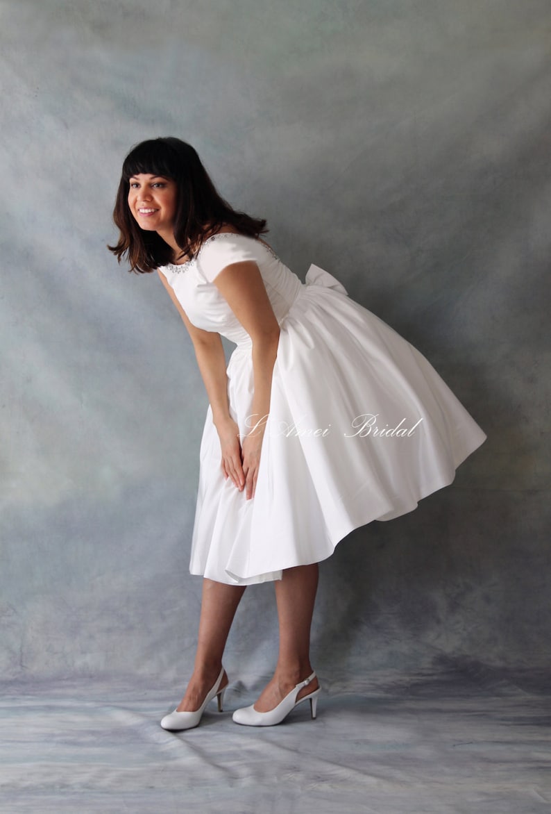 Tea Length Dress with Petticoat