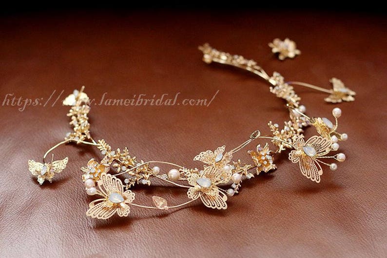 Yean Couronne Baroque Vintage Diad/ème Verte Strass Serre T/ête de Mari/ée Demoiselle dhonneur